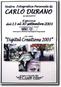 2003 - Personal exhibition in the city of Grosseto